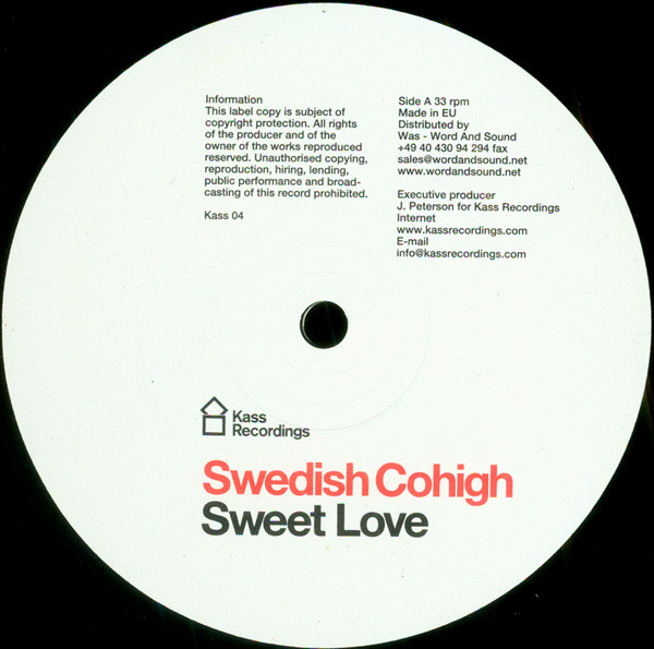 Swedish Cohigh - Sweet Love | Kass Recordings (Kass 04) - main