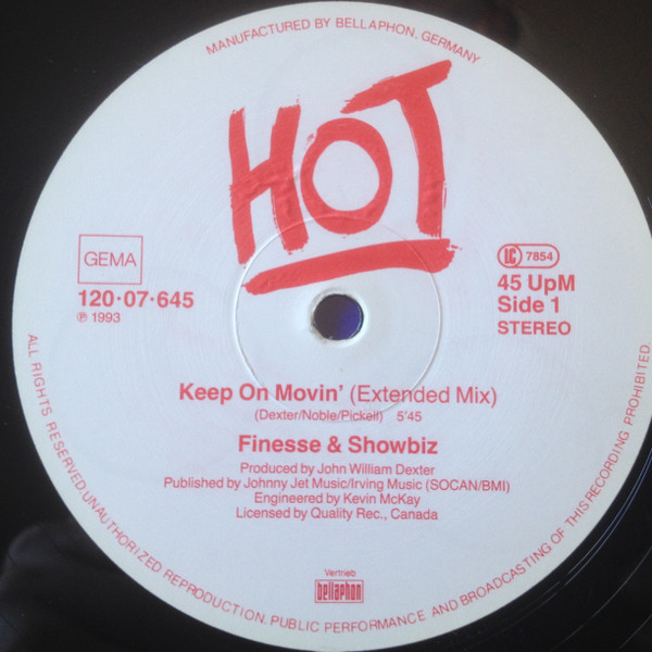 Finesse & Showbiz - Keep On Movin' | Hot (120·07·645) - 3