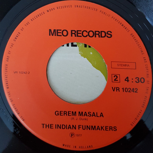 Romeo Dunk With The Indian Funmakers - Bholie Nanie | Meo Records (VR 10242) - 4
