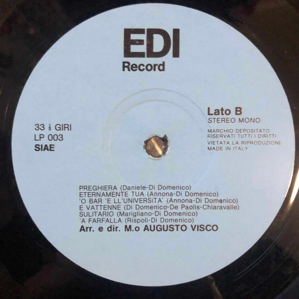 Enzo Di Domenico , Augusto Visco - Ciò Che Resterà Di Me | Edi Record (EDI 00103) - 4 Enzo Di Domenico , Augusto Visco - Ciò Che Resterà Di Me | Edi Record (EDI 00103) - 4