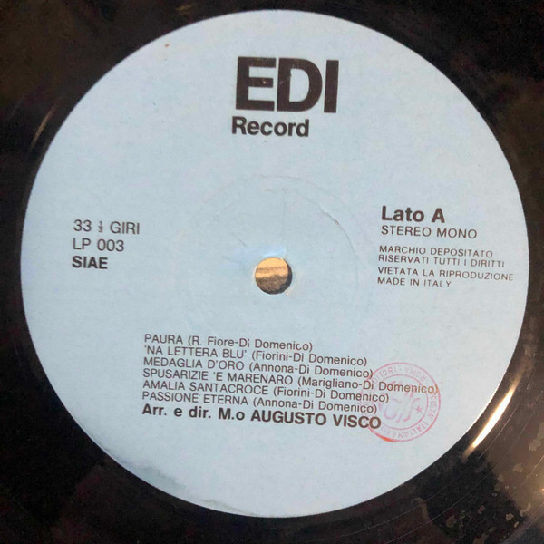 Enzo Di Domenico , Augusto Visco - Ciò Che Resterà Di Me | Edi Record (EDI 00103) - 3 Enzo Di Domenico , Augusto Visco - Ciò Che Resterà Di Me | Edi Record (EDI 00103) - 3