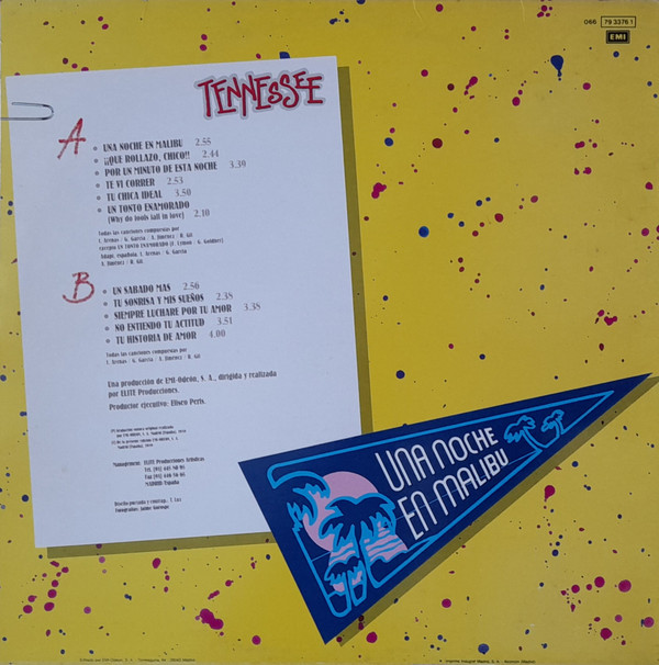 Tennessee - Una Noche En Malibú | EMI (066 7933761)