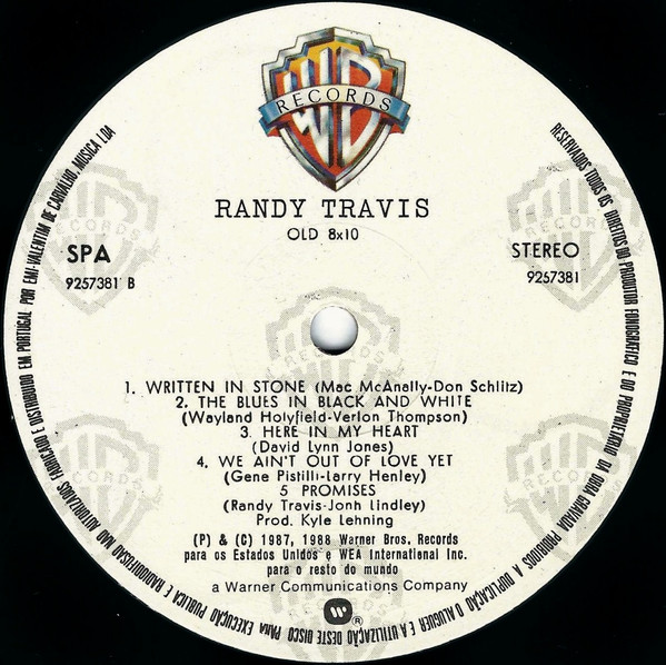 Randy Travis - Old 8x10 | Warner Bros. Records (9257381) - 4