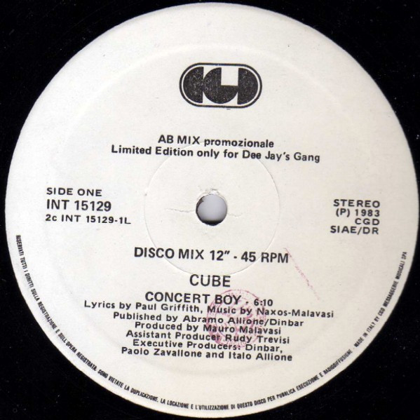 Cube / The Alan Parsons Project - Concert Boy / You Don't Believe | CGD (INT 15129) - 2 Cube / The Alan Parsons Project - Concert Boy / You Don't Believe | CGD (INT 15129) - 2
