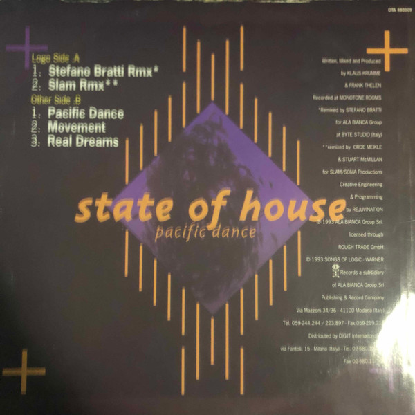 State Of House - Pacific Dance | Outta Records (OTA 693009) - 2