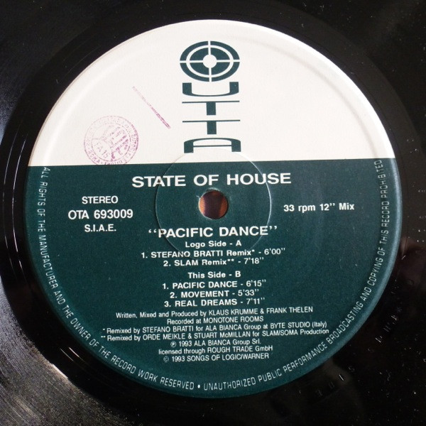 State Of House - Pacific Dance | Outta Records (OTA 693009) - 3