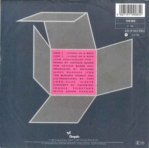 Living In A Box - Living In A Box | Chrysalis (109 085) - 2 Living In A Box - Living In A Box | Chrysalis (109 085) - 2