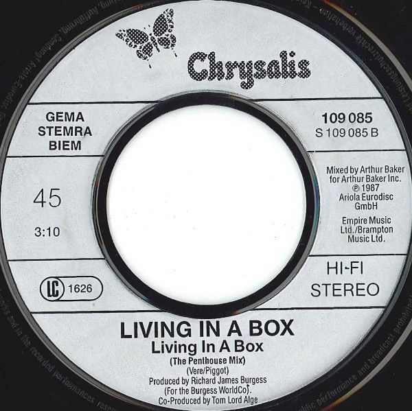 Living In A Box - Living In A Box | Chrysalis (109 085) - 4 Living In A Box - Living In A Box | Chrysalis (109 085) - 4