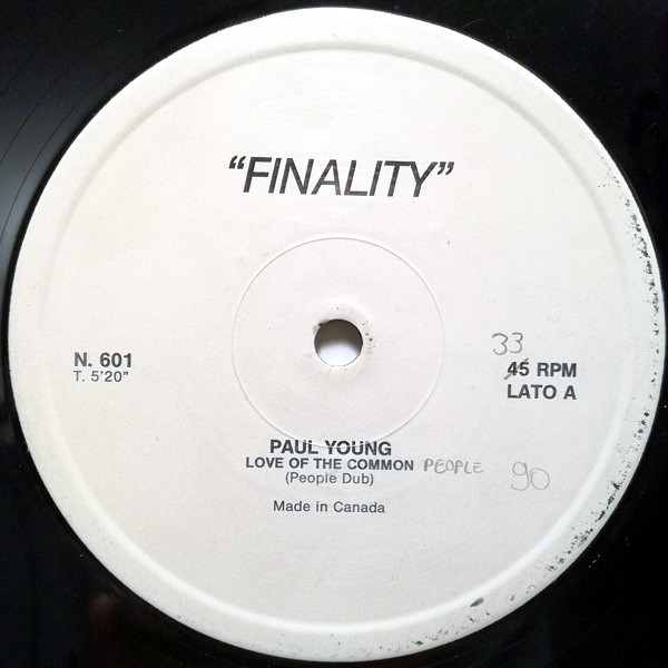 Paul Young / Keyboards Affair - "Finality" | Not On Label (N.601) - main Paul Young / Keyboards Affair - "Finality" | Not On Label (N.601) - main
