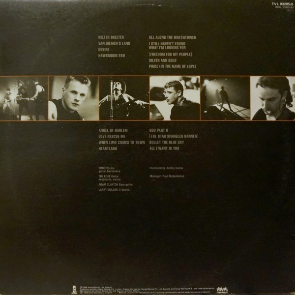 U2 - Rattle And Hum | Island Records (TVL 93285/6) - 2 U2 - Rattle And Hum | Island Records (TVL 93285/6) - 2