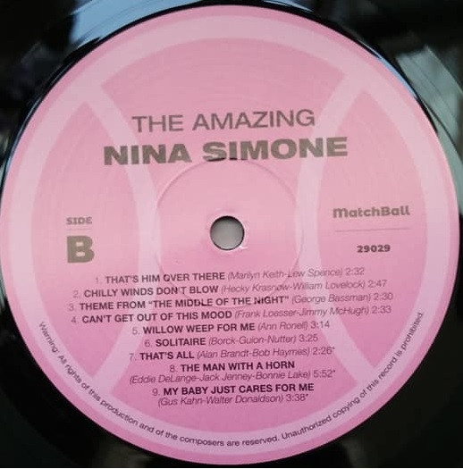 Nina Simone - The Amazing Nina Simone | MatchBall records (29029) - 4