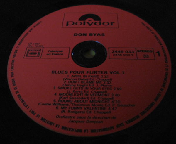 Don Byas - Blues Pour Flirter, Vol. 1 | Polydor (2445 033) - 3 Don Byas - Blues Pour Flirter, Vol. 1 | Polydor (2445 033) - 3