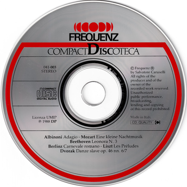 Orchestra Of Radio Luxembourg - Albinoni- Mozart-Beethoven-Berlioz-Liszt-Dvorak | Frequenz (041-003) - 3