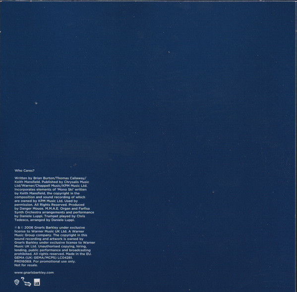 Gnarls Barkley - Who Cares? | Warner Bros. Records (PRO16069) - 2