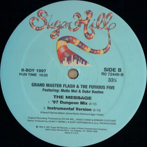 Grandmaster Flash & The Furious Five - The Message | Rhino Records (R0 72449) - 2