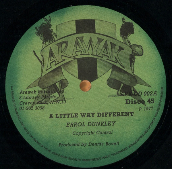Errol Dunkley - A Little Way Different | Arawak (ARK DD 002) - main