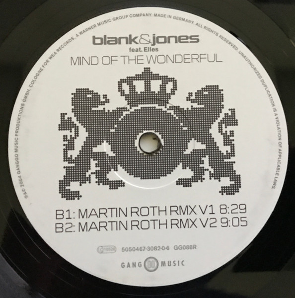 Blank & Jones Feat. Elles De Graaf - Mind Of The Wonderful (Remixes) | Gang Go Music (GG088 R) - 4