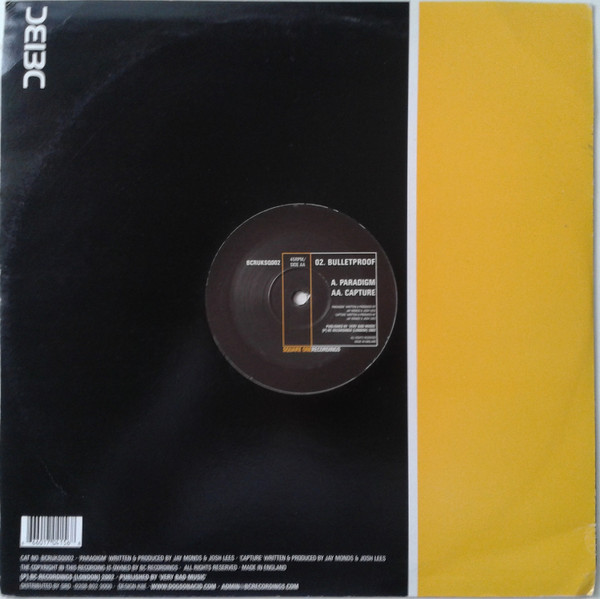 Bulletproof - Paradigm / Capture | Square One (BCRUKSQ002) - 2