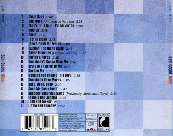 Sam Cooke - Hits! | BMG UK & Ireland (74321 783222) - 2