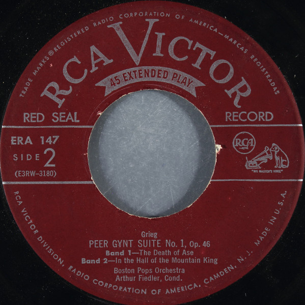Edvard Grieg - Boston Pops Orchestra , Arthur Fiedler - Peer Gynt Suite No. 1 | RCA Victor Red Seal (ERA-147) - 4