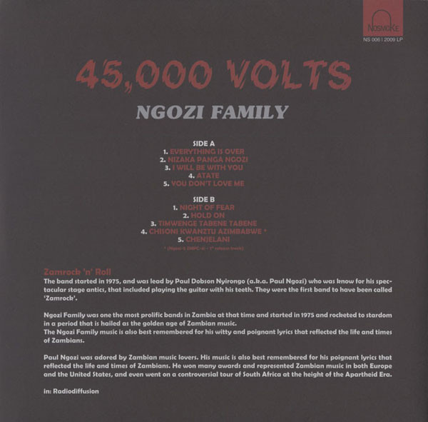 Ngozi Family - 45,000 Volts | Nosmoke (NS006LP) - 2 Ngozi Family - 45,000 Volts | Nosmoke (NS006LP) - 2