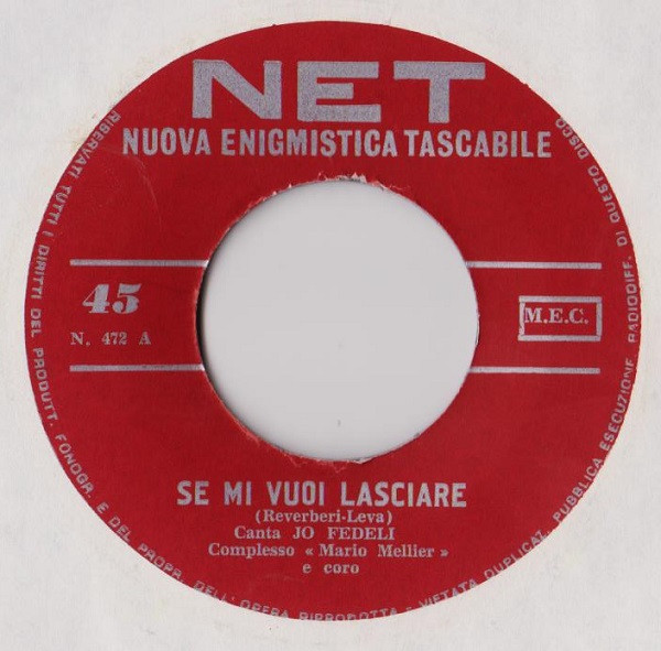 Jo Fedeli / Trio Kaly - Se Mi Vuoi Lasciare / Non Monsieur | Nuova Enigmistica Tascabile (N. 472) - main Jo Fedeli / Trio Kaly - Se Mi Vuoi Lasciare / Non Monsieur | Nuova Enigmistica Tascabile (N. 472) - main