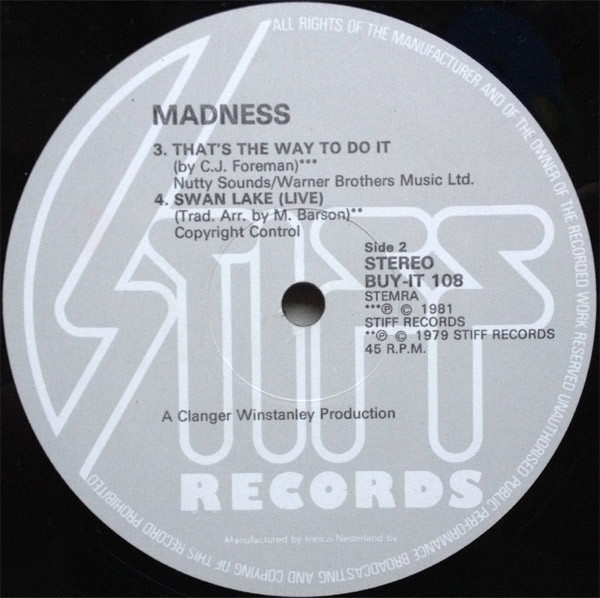 Madness - The Return Of The Los Palmas 7 | Stiff Records (BUY-IT 108) - 4