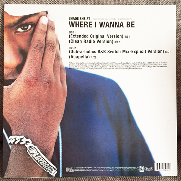 Shade Sheist - Where I Wanna Be | London Records (LONX461) - 2 Shade Sheist - Where I Wanna Be | London Records (LONX461) - 2