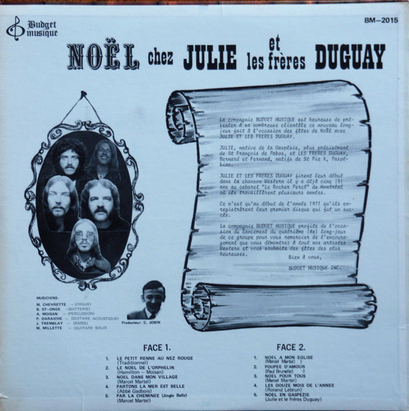 Julie Et Les Frères Duguay - Noël Chez Julie Et Les Frères Duguay | Budget Musique (BM-2015) - 2 Julie Et Les Frères Duguay - Noël Chez Julie Et Les Frères Duguay | Budget Musique (BM-2015) - 2