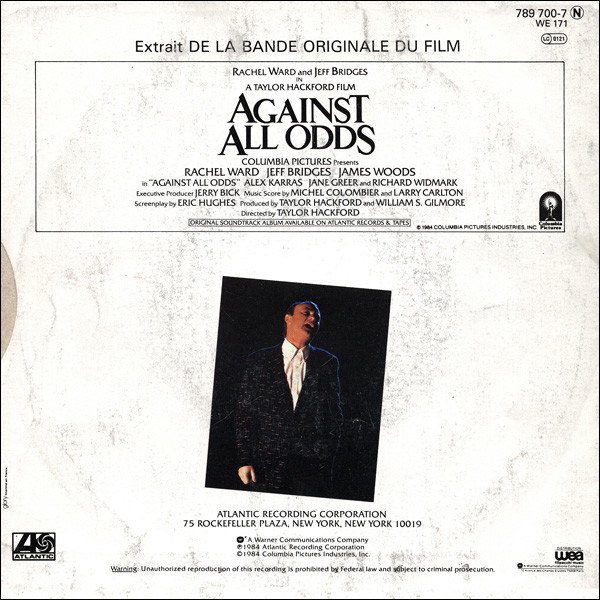 Phil Collins - Against All Odds (Take A Look At Me Now) (7") [Vinyl] | Atlantic (789 700-7) - 3