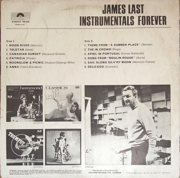 The James Last Band - Instrumentals Forever | Polydor (184 059) - 2