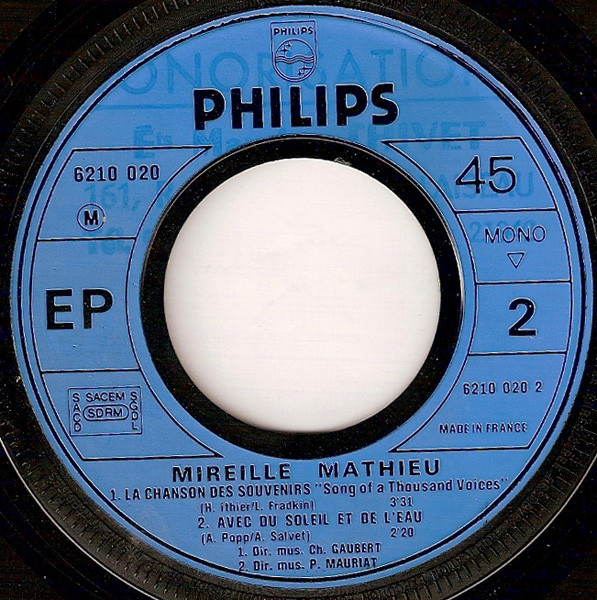 Mireille Mathieu - Une Histoire D'Amour | Philips (6210.020) - 4