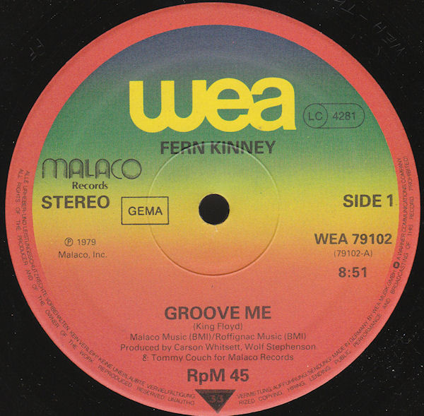 Fern Kinney - Groove Me | WEA (WEA 79102) - 3 Fern Kinney - Groove Me | WEA (WEA 79102) - 3