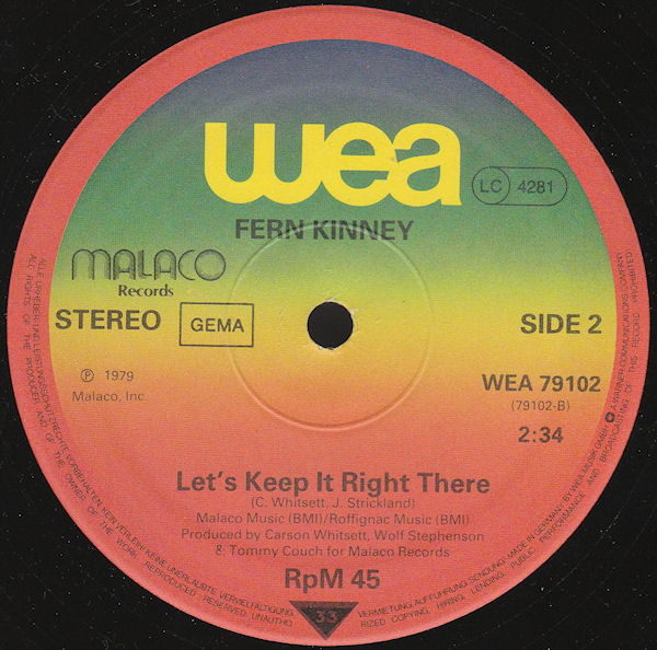 Fern Kinney - Groove Me | WEA (WEA 79102) - 4 Fern Kinney - Groove Me | WEA (WEA 79102) - 4
