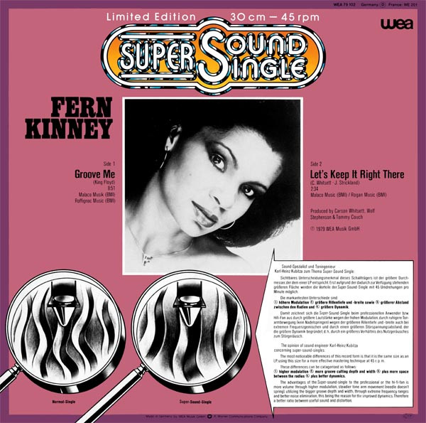 Fern Kinney - Groove Me | WEA (WEA 79102) - 2 Fern Kinney - Groove Me | WEA (WEA 79102) - 2