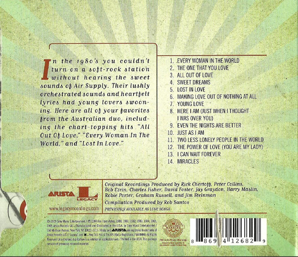 Air Supply - From The Heart | Arista (88697 41268 2) - 2