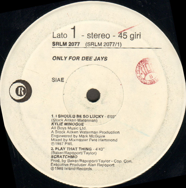 Various - Only For Dee Jays | Ricordi (SRLM 2077) - main