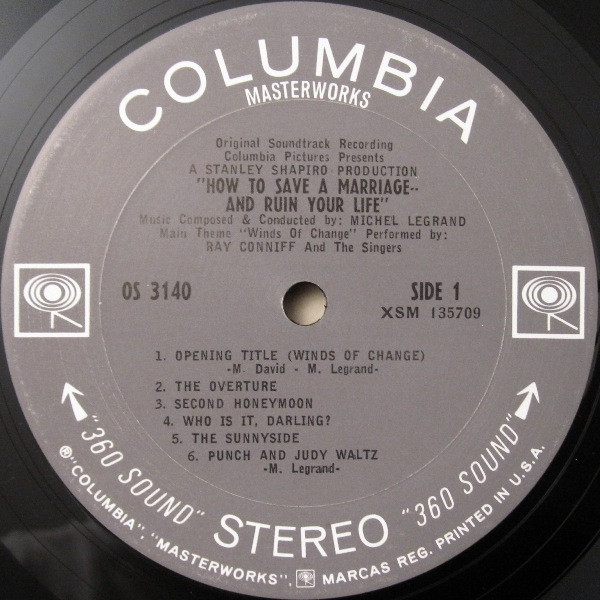 Michel Legrand - How To Save A Marriage And Ruin Your Life | Columbia Masterworks (OS 3140) - 4 Michel Legrand - How To Save A Marriage And Ruin Your Life | Columbia Masterworks (OS 3140) - 4