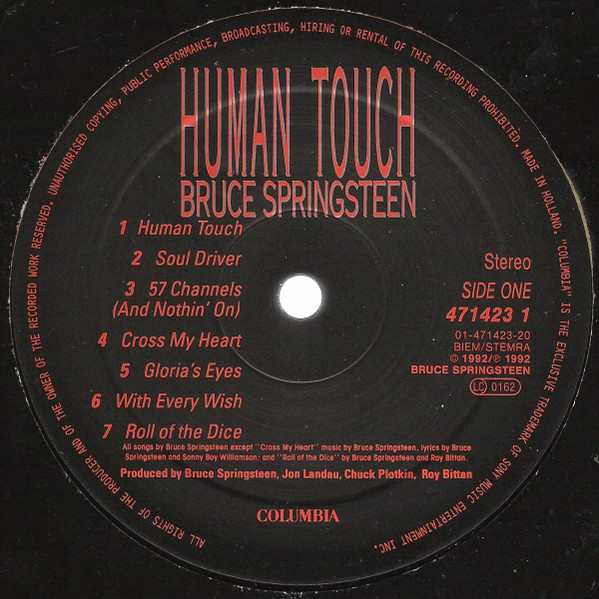 Bruce Springsteen - Human Touch | Columbia (471423 1) - 3 Bruce Springsteen - Human Touch | Columbia (471423 1) - 3