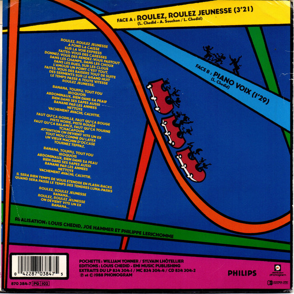 Louis Chedid - Roulez, Roulez Jeunesse | Philips (870 384-7) - 2