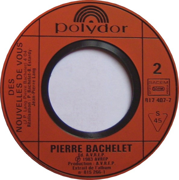 Pierre Bachelet - Embrasse La | Polydor (817 407-7) - 4