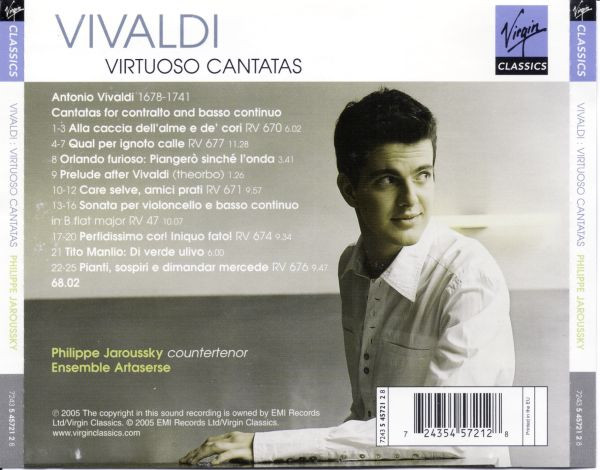 Antonio Vivaldi • Philippe Jaroussky • Ensemble Artaserse - Vivaldi : Virtuoso Cantatas | Virgin Classics (7243 5 45721 2 8) - 2 Antonio Vivaldi • Philippe Jaroussky • Ensemble Artaserse - Vivaldi : Virtuoso Cantatas | Virgin Classics (7243 5 45721 2 8) - 2