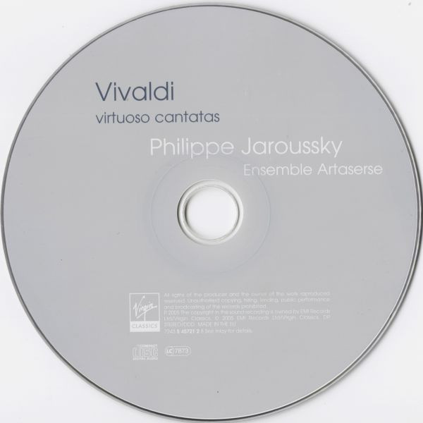 Antonio Vivaldi • Philippe Jaroussky • Ensemble Artaserse - Vivaldi : Virtuoso Cantatas | Virgin Classics (7243 5 45721 2 8) - 3 Antonio Vivaldi • Philippe Jaroussky • Ensemble Artaserse - Vivaldi : Virtuoso Cantatas | Virgin Classics (7243 5 45721 2 8) - 3