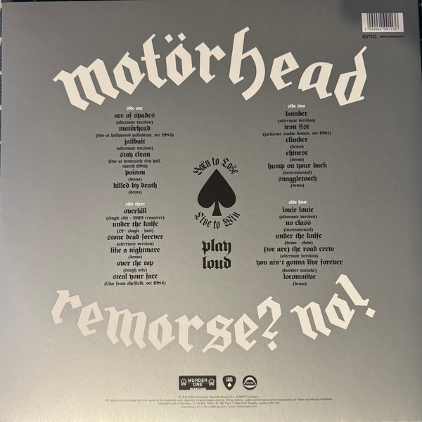 Motörhead - Remorse? No! | BMG (BMGCAT864DLPX) - 2 Motörhead - Remorse? No! | BMG (BMGCAT864DLPX) - 2