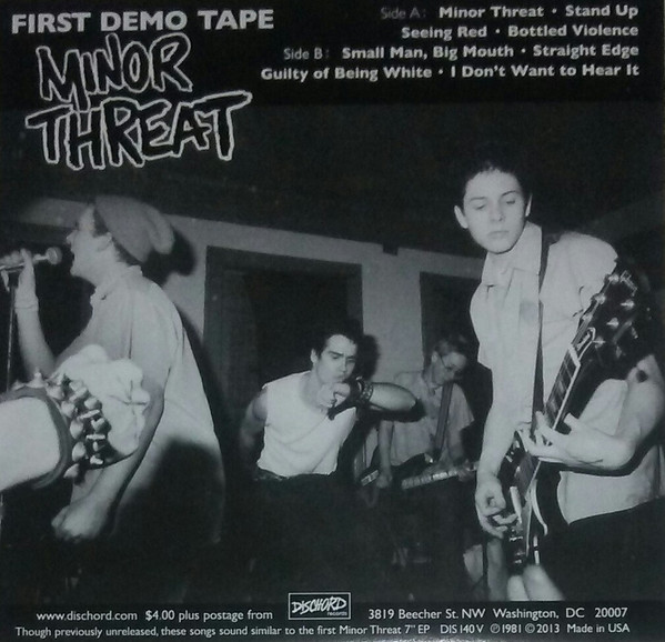 Minor Threat - First Demo Tape | Dischord Records (DIS 140 V) - 2