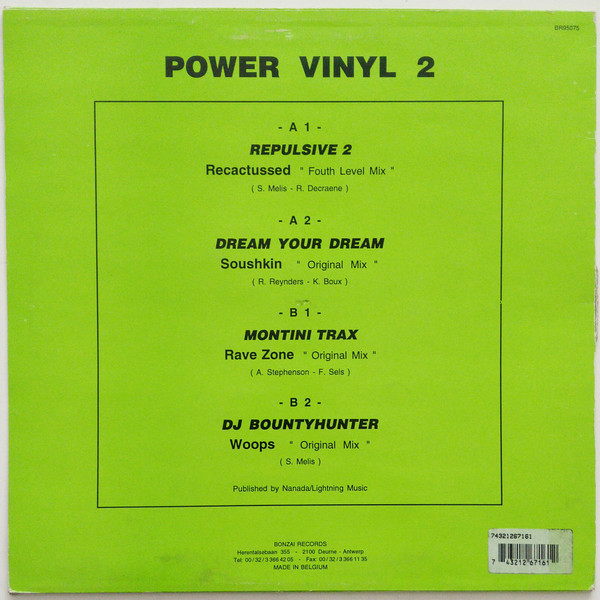 Various - Power Vinyl 2 | Bonzai Records (BR 95075) - 2 Various - Power Vinyl 2 | Bonzai Records (BR 95075) - 2