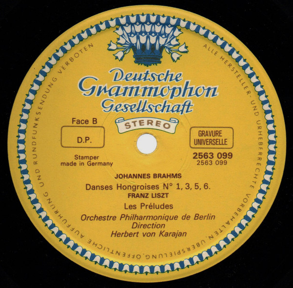 Wolfgang Amadeus Mozart / Bedřich Smetana / Johannes Brahms / Franz Liszt - Hifi Karajan | Deutsche Grammophon (2563 099) - 3