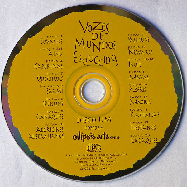 Various - Vozes de Mundos Esquecidos - Música Tradicional Dos Povos Indígenas | Ellipsis Arts (CD3250) - 3