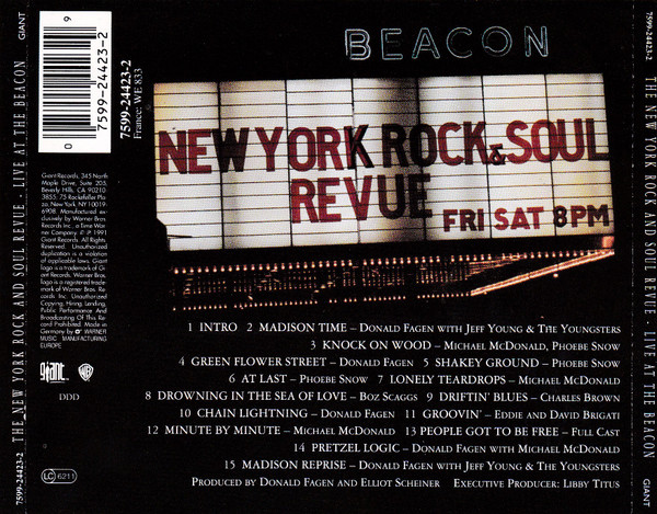 The New York Rock And Soul Revue - Live At The Beacon | Giant Records (7599-24423-2) - 2 The New York Rock And Soul Revue - Live At The Beacon | Giant Records (7599-24423-2) - 2