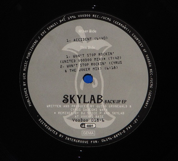 Skylab - Backup EP | VooDoo Records (VooDoo 018-6) - 3
